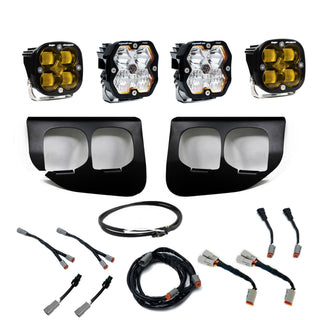 Baja Designs 2020-2022 Ford Super Duty  Fog Pocket Kit Upfitter  Squadron Pro/SAE 2.0  Baja Amber  SAE Fog
