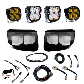 Baja Designs 2020-2022 Ford Super Duty  Fog Pocket Kit  Squadron 2.0  Amber SAE/Sport DC W/Upfitter