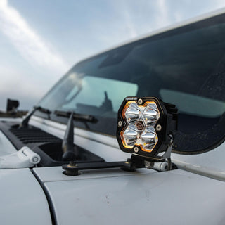 Baja Designs 2018-2026 Jeep JL/JT  20-26 Gladiator  A-Pillar Sportsmen Kit  Squadron 2.0  Clear  Spot