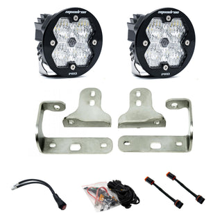 Baja Designs 2018-2026 Jeep JL/JT  20-26 Gladiator  Fog Pocket Kit  OE Sport Bumper  Squadron-R Pro 2.0  Clear  WC