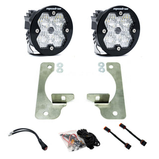 Baja Designs 2018-2026 Jeep JL/JT  20-26 Gladiator  Fog Pocket Kit  OE Rubicon Bumper Squadron-R Sport 2.0  Clear  WC