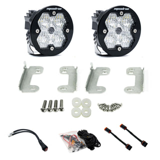 Baja Designs 2018-2026 Jeep JL/JT  20-26 Gladiator  Fog Pocket Kit  OE Sahara Bumper  Squadron-R Sport 2.0  Clear  WC