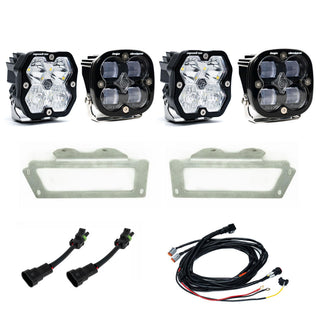 Baja Designs 2010-2018 Dodge Ram 2500/3500  09-12 1500  Fog Pocket Kit  Squadron SAE 2.0  Clear  SAE Fog