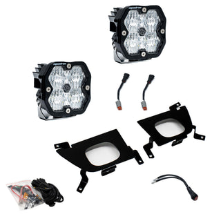 Baja Designs 2019-2022 Chevy 1500  20-22 2500/3500  Fog Pocket Kit  Squadron Sport 2.0  Clear  WC