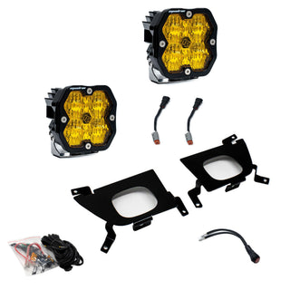 Baja Designs 2019-2022 Chevy 1500  20-22 2500/3500  Fog Pocket Kit  Squadron Sport 2.0  Baja Amber  WC