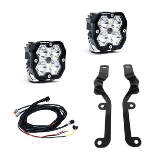 Baja Designs 2019-2026 Chevy Silverado 1500  A-Pillar Kit  Squadron Sport 2.0  Clear  Spot