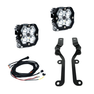 Baja Designs 2019-2026 Chevy Silverado 1500  A-Pillar Kit  Squadron Pro 2.0  Clear  Spot