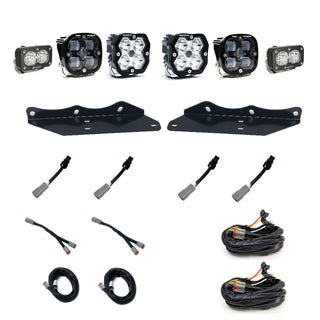 Baja Designs Ford  Raptor (17-20)  Squadron 2.0 Sport Spot Clear  Squadron 1.0 SAE Clear  S2 Sport W/C Clear  Fog Pocket Kit.