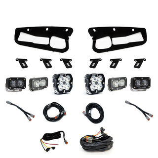 Baja Designs Ford  Bronco (21-26) S2 SAE Clear  S2 Sport D/C Clear  Squadron 2.0 Sport Clear Spot  Steel Bumper W/ Upfitter