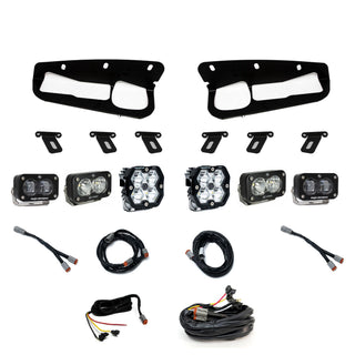Baja Designs Ford  Bronco (21-26) S2 SAE Clear  S2 Pro D/C Clear  Squadron 2.0 Pro Spot Clear  FPK Steel Bumper W/ Upfitter