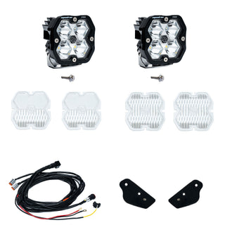 Baja Designs Ford Bronco (21-26)  Bronco Raptor (22-26)  A-Pillar Kit Toggle  Squadron Pro 2.0  Clear  Spot