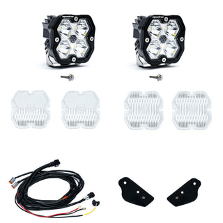 Baja Designs Ford Bronco (21-26)  Bronco Raptor (22-26)  A-Pillar Kit Toggle  Squadron Sport 2.0  Clear  Spot