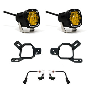 S1 Fog Pocket Light Kit - GMC/Chevy 2023-2026 Canyon/Colorado; 2024-2026 Yukon  2500/3500; 2022-2026 Sierra 1500 AT4-X (Baja Amber)