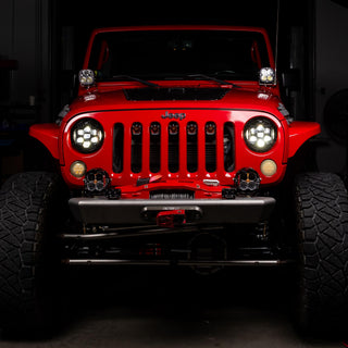 DOT LP6 LED Headlight Kit - Jeep 2007-2018 Wrangler JK; NOTE: W/LED Headlights (White)