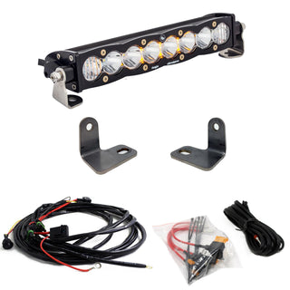 S8 10 Inch Hood Mount Kit - '16-18 RZR XP Turbo (Driving/Combo  Clear)