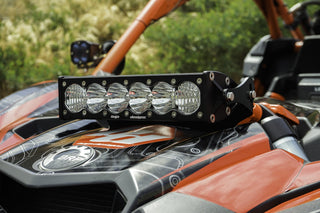 OnX6+ LED 10 Inch Shock Mount Kit - '17-24 Maverick X3 (Driving/Combo; Clear)