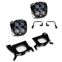 Squadron SAE Fog Pocket Kit - '19-22 Silverado 1500 / '20-22 2500HD/3500HD (SAE Fog; Clear)