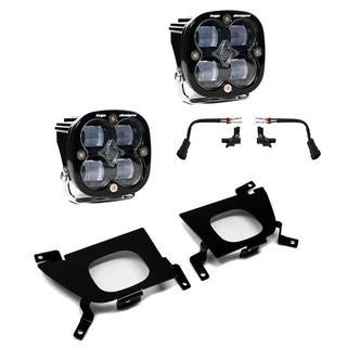 Squadron SAE Fog Pocket Kit - '19-22 Silverado 1500 / '20-22 2500HD/3500HD (SAE Fog; Clear)