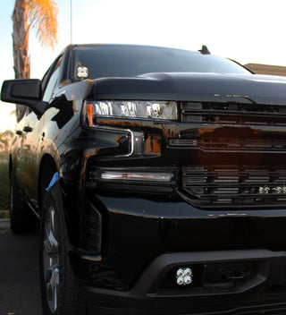 Squadron SAE Fog Pocket Kit - '19-22 Silverado 1500 / '20-22 2500HD/3500HD (SAE Fog; Clear)