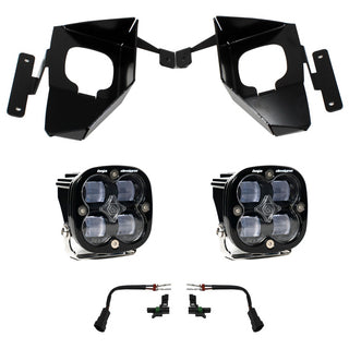 Squadron SAE Fog Pocket Kit - '16-18 Silverado 1500 (SAE Fog; Clear)