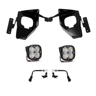 Squadron Sport Fog Pocket Kit - '16-18 Silverado 1500 (Wide Cornering; Clear)