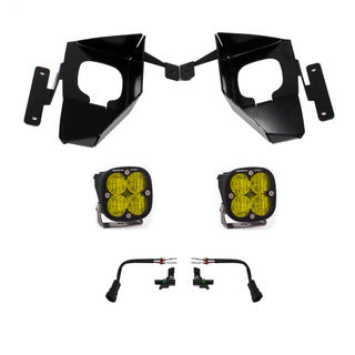 Squadron Sport Fog Pocket Kit - '16-18 Silverado 1500 (Wide Cornering; Baja Amber)