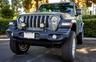 LP4 Pro Bumper Kit - '20-26 Gladiator / '18-26 Wrangler JL; W/ OE Plastic Bumper (Driving/Combo; Clear; Upfitter Wiring)