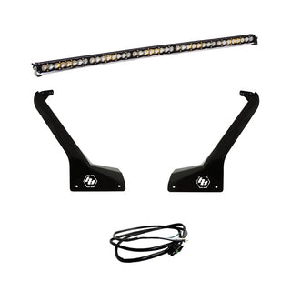 S8 50 Inch Roof Mount Kit - '20-26 Gladiator / '18-26 Wrangler JL; Exc. Rubicon 392 (Driving/Combo; Clear; Upfitter Wiring)