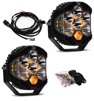 LP6 Pro Bumper Kit - '20-26 Gladiator / '18-26 Wrangler JL; W/ OE Steel Bumper (Driving/Combo; Clear; Toggle Wiring)