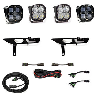 Squadron SAE/Sport Fog Pocket Kit - '21-23 F-150 W/o DRL (SAE Fog; Clear; Toggle Wiring)