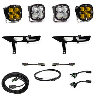 Squadron SAE/Sport Fog Pocket Kit - '21-23 F-150 W/o DRL (SAE Fog; Baja Amber; Upfitter Wiring)