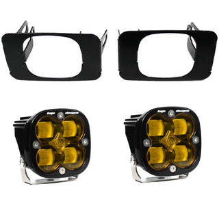 Squadron SAE Fog Pocket Light Kit - Ford 2015-20 F-150; 2017-22 F-250/350 Super Duty (Light Pattern: SAE Fog; Color: Amber)