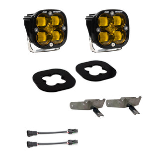 Squadron SAE Fog Pocket Kit - '11-16 F-250/350 Super Duty (SAE Fog; Baja Amber)