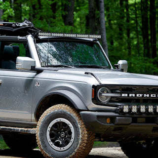 OnX6+ 50 Inch Roof Mount Kit - '21-26 Bronco; '22-26 Bronco Raptor (Multi-Pattern; Clear; Toggle Wiring)