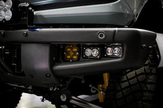 Squadron SAE/Dual S2 Sport Steel Bumper Fog Pocket Kit - '21-26 Bronco; '22-26 Bronco Raptor; Steel Bumper (SAE Fog; Clear; Upfitter Wiring)
