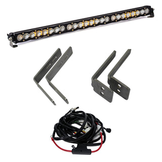 S8 30 Inch Grille Upper Light Kit - '11-16 F-250/350 Super Duty (Driving/Combo; Clear)