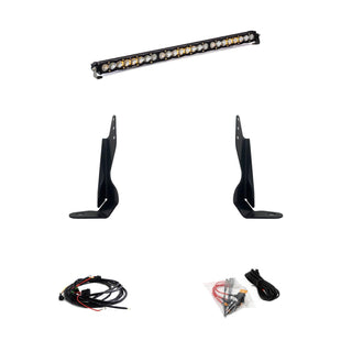 S8 30 Inch Grille Kit - '20-23 Sierra 2500HD/3500HD (Driving/Combo; Clear)