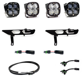 Squadron SAE/Pro Fog Pocket Kit - '21-23 F-150 W/ DRL (SAE Fog; Clear; Upfitter Wiring)