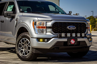 Squadron SAE/Sport Fog Pocket Kit - '21-22 F-150 W/ DRL (SAE Fog; Clear; Upfitter Wiring)