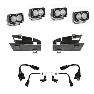 S2 Sport Dual Fog Pocket Kit - '19-24 1500 Rebel; '19-24 1500 Rebel; '21-24 1500 TRX (Driving/Combo; Clear)