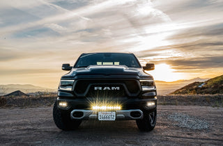 Baja Designs S2 Sport Dual Fog Pocket Kit, 2019-24 RAM 1500 Rebel 2021-24 TRX, Four Clear Lights