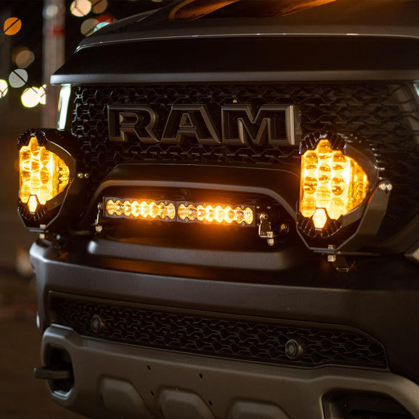 Baja Designs XL Pro LED Light Pod Pair, Clear Driving/Combo, Black Housings, Wiring Harness Included