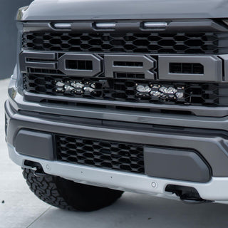 OnX6+ 10 Inch Dual Behind Grille Kit - '21-26 F-150 Raptor  '24-26 Raptor 37/R (Driving/Combo; Baja Amber)