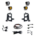 S1 Dual Fog Pocket Kit - '19-22 Sierra 1500 (Wide Cornering/Spot; Baja Amber/Clear)
