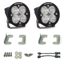 Jeep JK Squadron-R Pro Fog Pocket Light Kit - Jeep 2007-09 Wrangler JK; NOTE: W/ Standard OE Bumper (Clear)
