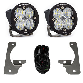 Jeep JK Squadron-R Pro Fog Pocket Light Kit - Jeep 2007-09 Wrangler JK; NOTE: W/ Premium OE Bumper (Clear)