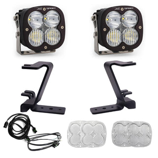 XL Sport A-Pillar Kit - 2023-26 Ford F-250/350 Super Duty (Driving/Combo; Clear; Upfitter Wiring)