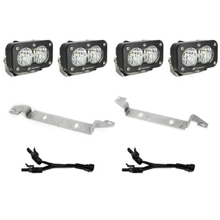 S2 Sport Dual Fog Pocket Light Kit - 2024-2026 Tacoma (Wide Cornering; Clear)