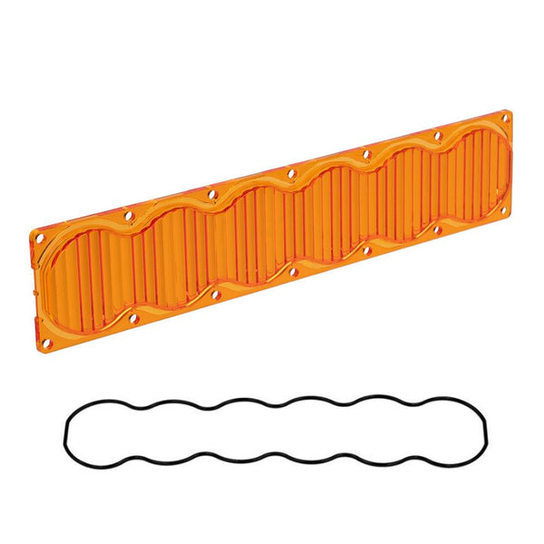 OnX6 Light Bar Lens Kit (10 Inch; Wide Cornering; Factory Amber)