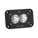 S2 Pro Black Flush Mount LED Light Pod (Spot; Clear)